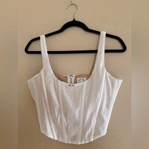 With Jean Cindy Corset White Pointelle Size
M